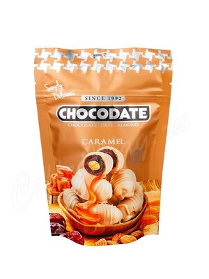 Chocodate Финики с миндалем и карамелью в белом и молочном шоколаде 100 г