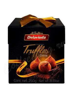 Delaviuda Truffles Cacao Шоколадные конфеты трюфели с какао 250 г