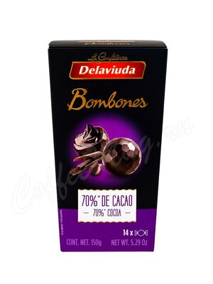 Delaviuda Bombones Шоколадные конфеты из горького шоколада 150 гр (фиол)