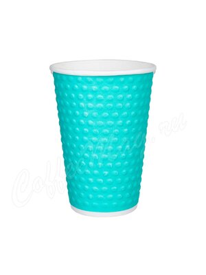 Стакан бумажный двухслойный 300 Bubbles Тиффани с конгревом SaaMi одноразовый