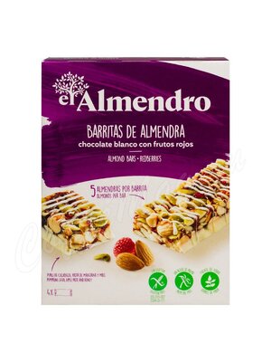 El Almendro Ореховый батончик из миндаля, фундука с белым шоколадом и красными ягодами 100 г