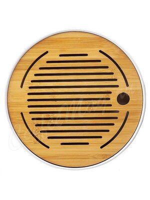 Чабань Круглая белый поддон d 25*4,7 см (QY-007)