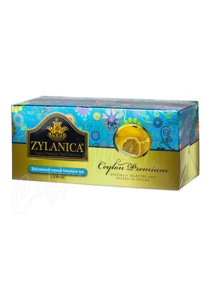 Чай Zylanica черный Ceylon Premium Collection с ЛИМОНОМ 25 пакетиков