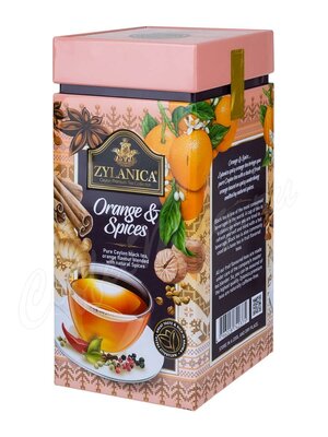 Чай Zylanica черный Ceylon Premium Collection Orange&Spice OPA 200 г ж.б.