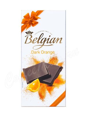 Belgian Горький шоколад с апельсином 100 г