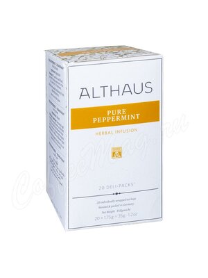 Чай Althaus травяной Pure Peppermint (Чистая мята) в пакетиках 20 шт 