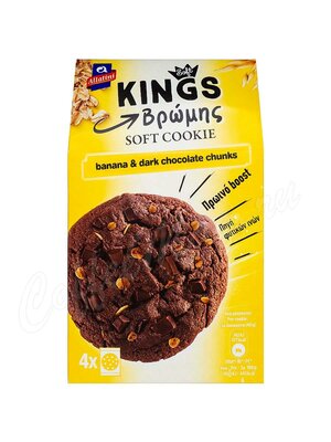 Kings Banana Овсяное печенье с бананом и шоколадом 160 г