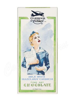 Starbrook Airlines молочный шоколад дроблённый фундук 100 г