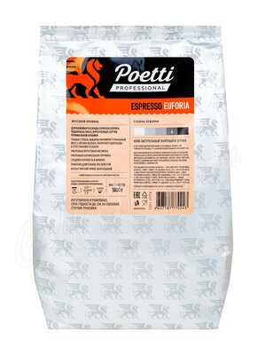 Кофе Poetti в зернах Espresso Euforia 1 кг