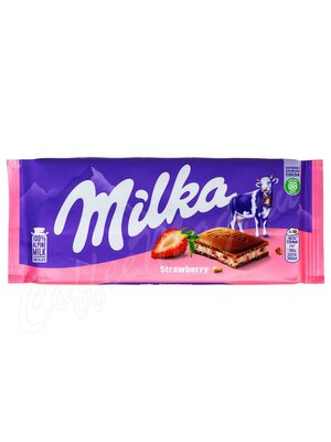 Milka Шоколад Strawberry, плитка 100г