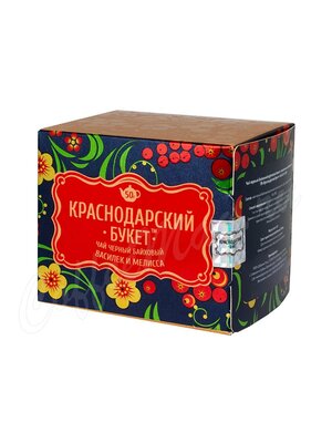 Чай Краснодарский букет черный с васильком и мелиссой 50 г