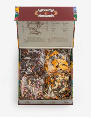 Чайный набор Сугревъ Цветущий сад Шкатулка картонная с 4 чаями