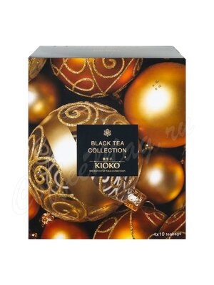 Kioko Новогодняя чайная коллекция Набор черного чая в пакетиках 4 вида 