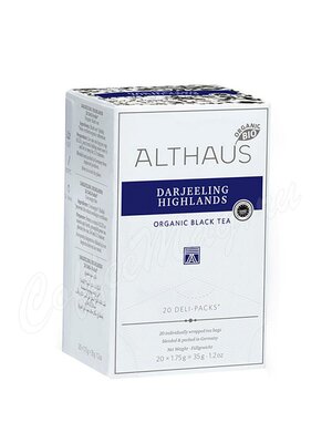 Чай Althaus Darjeeling Highlands Дарджилинг черный 20 пак
