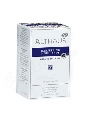 Чай Althaus Darjeeling Highlands черный Дарджилинг высокогорный 20 пак