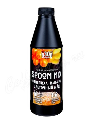 Spoom MIX Облепиха, Имбирь, Цветочный мёд основа для напитков 1 кг