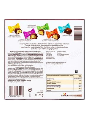 Конфеты Merci Together ассорти из шоколада 175г 
