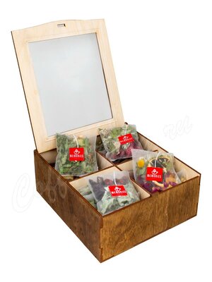 Набор травяных чаев Memories в подарочной деревянной шкатулке 20 шт