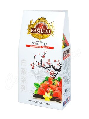 Чай Basilur белый чай Клубника и Ваниль 100 г