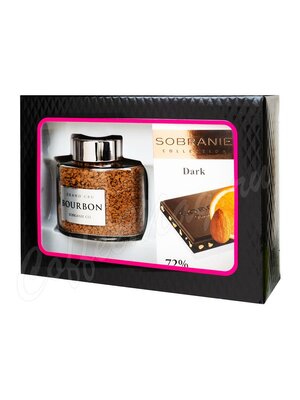 Подарочный набор кофе Bourbon 100 г + шоколад Sobranie 90 г