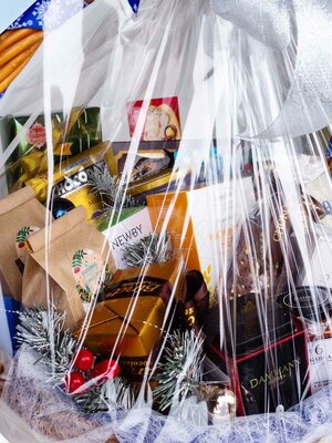 Корзина подарочная мужская Новогодняя №27 Корзина подарочная мужская Новогодняя №27