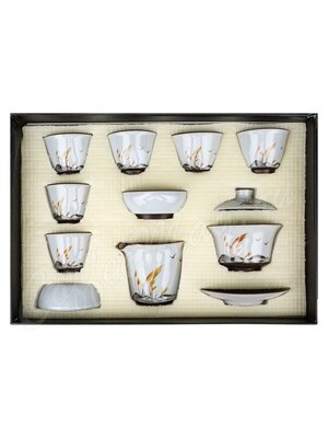 Чайный сервиз керамический на 6 персон Открытые ветру в подарочной коробке