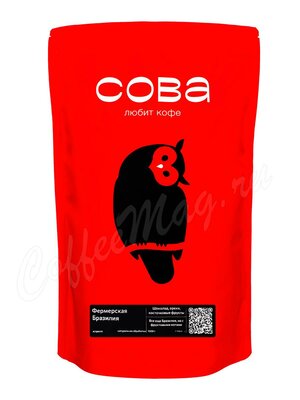 Кофе Сова Owl в зернах Фермерская Бразилия 1 кг (Summer Fruit)
