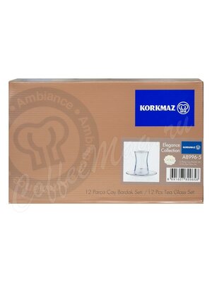 Korkmaz Elegance Gold Набор армуду 12 предметов Korkmaz Elegance Gold Набор армуду 12 предметов