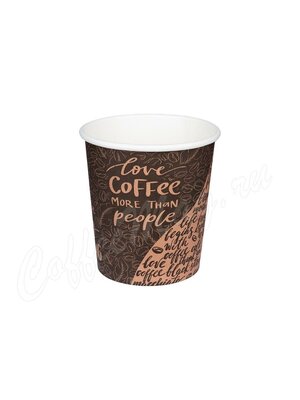 Стакан бумажный однослойный 100 мл Coffee SaaMi одноразовый