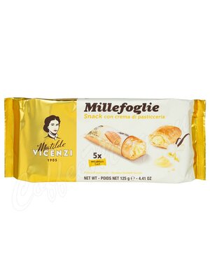Matilde Vicenzi Millefoglie Трубочки с начинкой из заварного крема 125 г