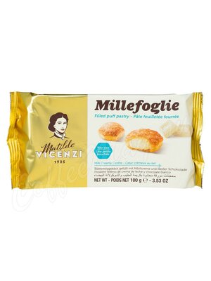 Matilde Vicenzi Millefoglie Слоеные пирожные с молочным кремом и белым шоколадом 100г