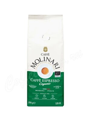 Кофе Molinari молотый Bio Organic 200 г