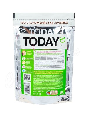 Кофе Today Растворимый Green Зеленый кофе 75 г