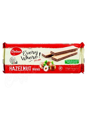 Вафли Delser Hazelnut с начинкой из фундука 175 г