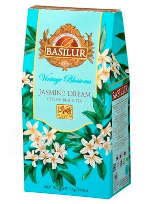 Чай Basilur Винтажные цветы Жасминовая мечта черный листовой 75 г