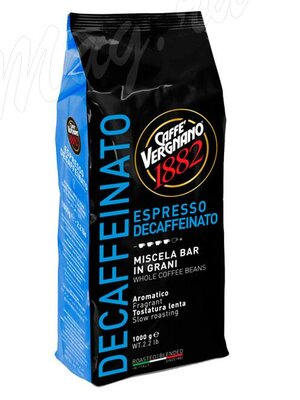 Кофе Vergnano в зернах Espresso Decaffeinato 1 кг  