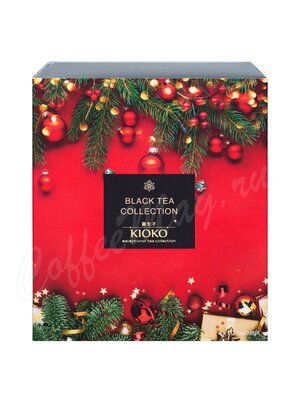 Чай Kioko Новогодний Набор черного чая в пакетиках 4 вида