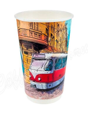 Стакан бумажный двухслойный 500 мл Big City Life Thermo Papperskopp одноразовый