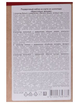 Chokodelika Подарочный шоколадный набор Красочные эмоции 300 г