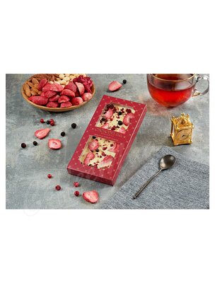 Chokodelika Шоколад белый Клубника, вишня, карамель 80 г