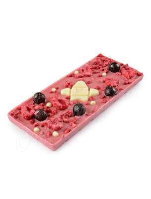 Chokodelika Шоколад белый с украшением Малина, клубника, смородина 100 г
