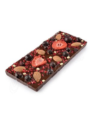 Chokodelika Шоколад темный с украшением Миндаль, смородина, малина 100 г