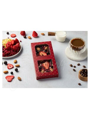 Chokodelika Шоколад темный с украшением Миндаль, смородина, малина 100 г