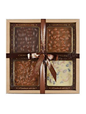 Chokodelika подарочный набор Орехово-шоколадный квартет 320 г