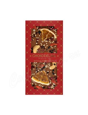 Chokodelika Шоколад молочный Sugar free Кешью, апельсин, годжи 80г