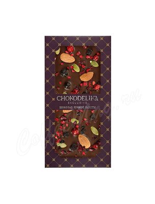 Chokodelika шоколад горький Sugar free Миндаль, черника , вишня 80 г