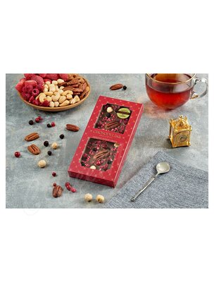 Chokodelika Шоколад молочный с украшением Sugar free Пекан, фундук, малина 80 г