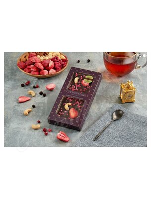 Chokodelika Шоколад горький Sugar free Кешью, малина, клубника 80г