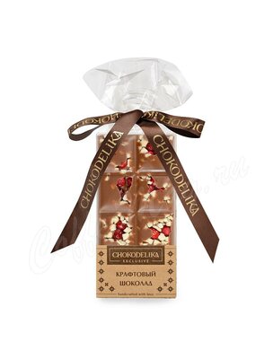 Chokodelika Шоколад молочный Крафтовый микс с Брусникой и яблоком 50 г