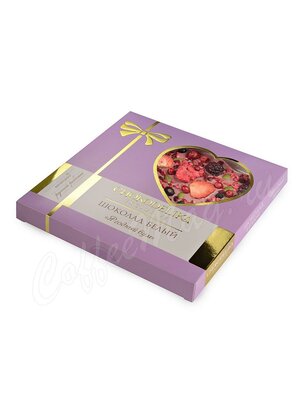 Chokodelika Шоколад белый Ягодный бум 150 г коробка с сердцем